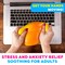 Power Your Fun Arggh Stress Ball for Adults and Kids - Yellow/Orange